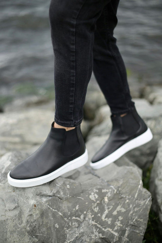 Boots homme en cuir