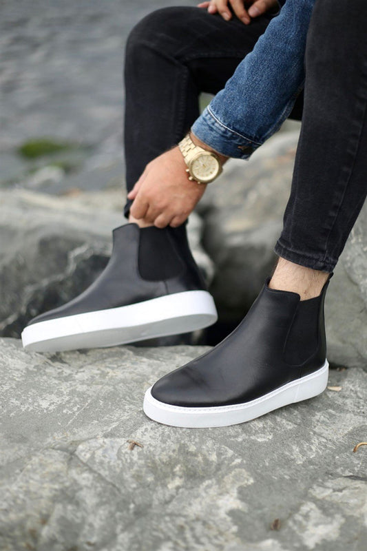 Boots homme en cuir